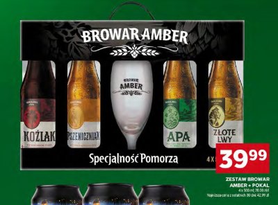 Zestaw Browar Amber + Pokal Specjalność Pomorza piwo promocja w Stokrotka