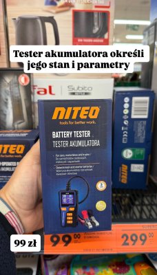Tester akumulatora promocja w Biedronka