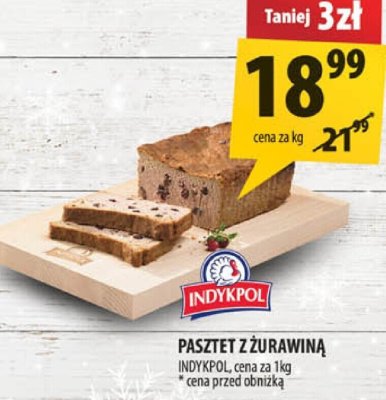 Pasztet z żurawiną Indykpol promocja w Arhelan