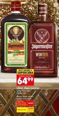 Likier Jägermeister - winter edition promocja w Biedronka