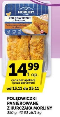 Polędwiczki panierowane z kurczaka Morliny promocja w Euro Sklep