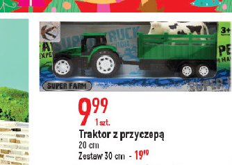 Traktor z przyczep膮 30 cm promocja