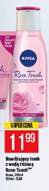 Tonik z wodą różaną Nivea rose touch promocja