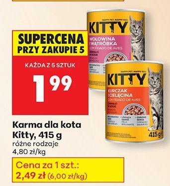 Karma dla kota różne rodzaje promocja w Biedronka