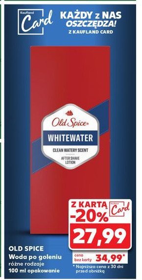 Woda po goleniu Old spice whitewater promocja w Kaufland