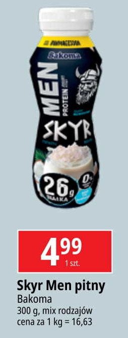 Jogurt kokosowy Bakoma men skyr protein promocja