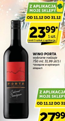 Wino Porta wybrane rodzaje promocja w ABC