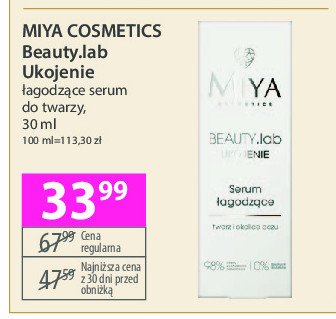 Serum łagodzące Miya beauty.lab Miya cosmetics promocja