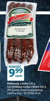 Kabanosy z dzika Żywiec zawsze dobre promocja