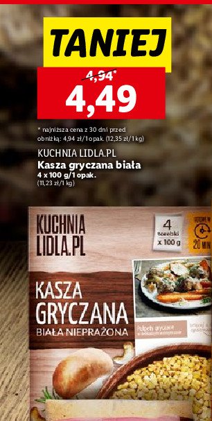 Kasza gryczana Kuchnia lidla.pl promocja