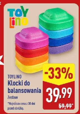 Klocki do balansowania TOYLINO zestaw promocja w Aldi