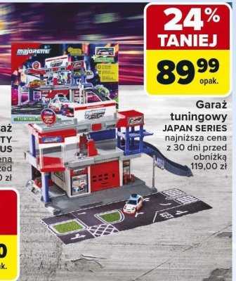 Garaż tuningowy JAPAN SERIES MAJORETTE promocja w Carrefour