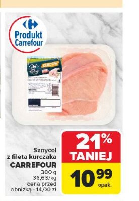 Sznycel z fileta kurczaka Carrefour targ świeżości promocja