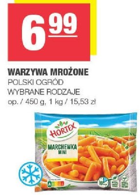 Warzywa mrożone Marchewka mini Polski Ogród Hortex promocja w SPAR