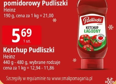 Ketchup Pudliszki Heinz promocja w Leclerc