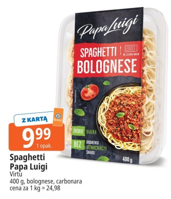 Spaghetti Bolognese Papa Luigi promocja w Leclerc