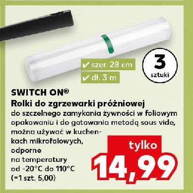 Folie do zgrzewarki 28 cm Switch on promocja