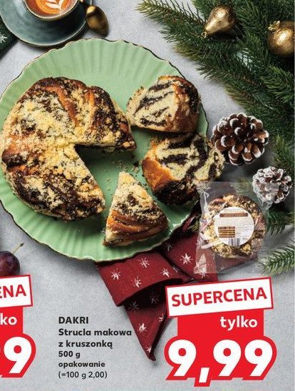 Strucla makowa z kruszonką Dakri promocja w Kaufland