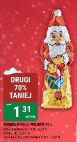 Mikołaj czekoladowy Lindt promocja w bi1