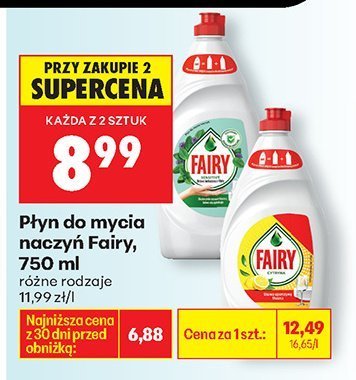 Płyn do mycia naczyń Fairy promocja w Biedronka