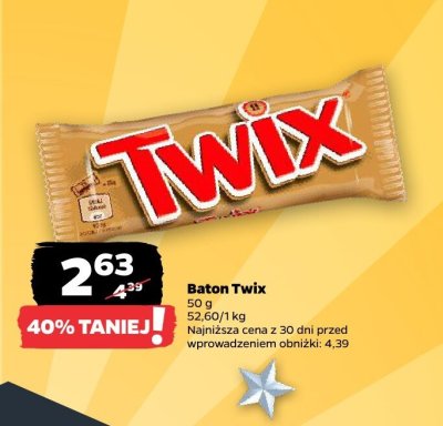 Baton Twix white promocja w Netto