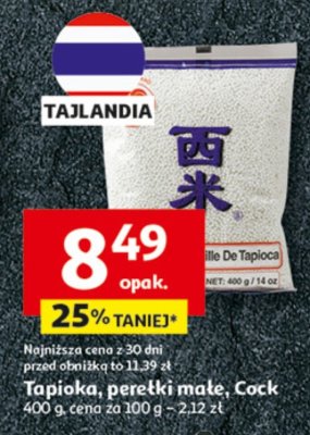 Tapioka, perełki mak, cock promocja w Auchan