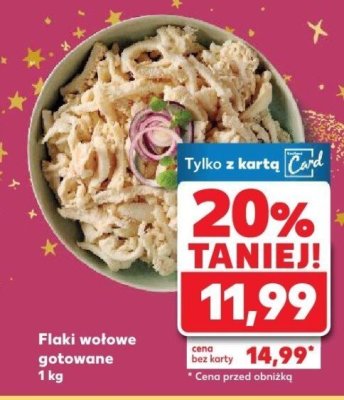 Flaki wołowe gotowane promocja w Kaufland