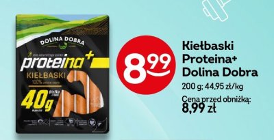 Kiełbaski Proteina+ Dolina Dobra promocja w Żabka