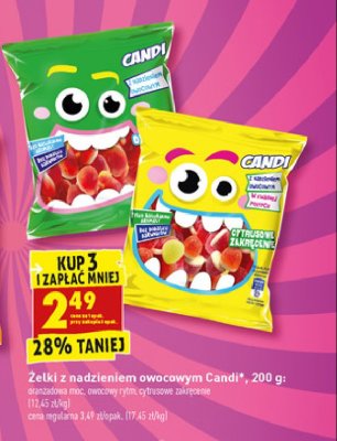 Żelki owocowy rytm Candi (biedronka) promocja
