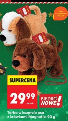 Torba w kształcie psa z krówkami Magnetic, 90 g promocja w Biedronka