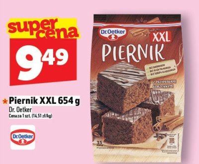 Piernik XXL Dr. Oetker 654 g promocja w TOPAZ