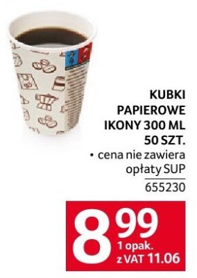 Kubki papierowe Ikony 300 ml 50 szt. promocja w Selgros