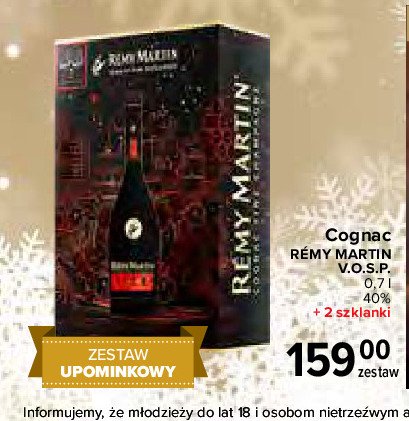 Cognac + 2 szklanki Remy martin v.s.o.p. promocja