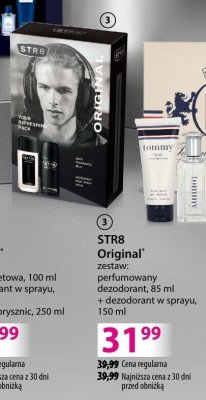 Perfumy STR8 Original zestaw: perfumowany dezodorant 85 ml + dezodorant w sprayu 150 ml promocja w Hebe