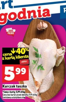 Kurczak tuszka promocja w TOPAZ