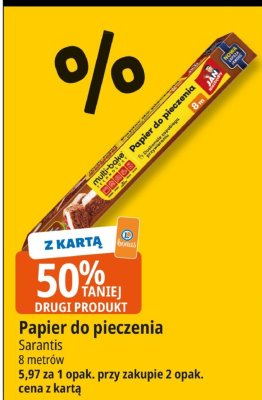 Papier do pieczenia Sarantis 8 metrów promocja w Leclerc