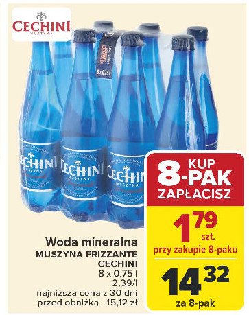 Woda Muszyna cechini frizzante promocja