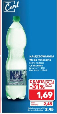Woda mocniejszy gaz Nałęczowianka promocja