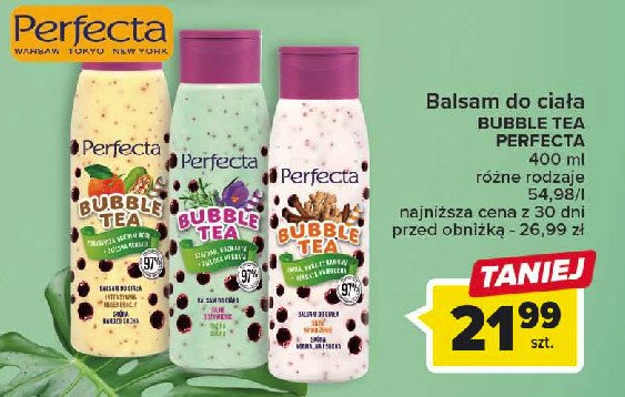 Balsam do ciała silne nawilżenie Perfecta bubble tea promocja