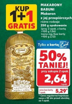 Makaron z jaj przepióczych różne rodzaje  promocja w Kaufland