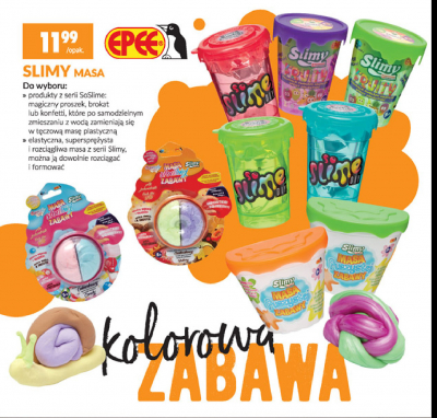 Masa s艂odkiej zabawy czerwona Slimy promocja