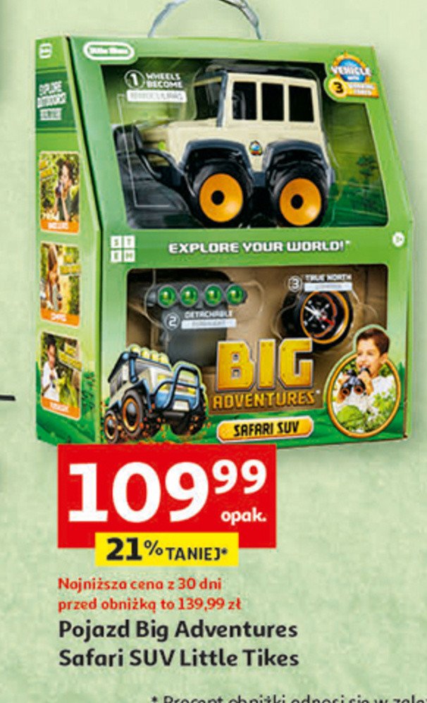 Pojazd big adventures safari suv Little tikes promocja