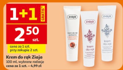 Krem do rąk Ziaja 100 ml, wybrane rodzaje promocja w Auchan