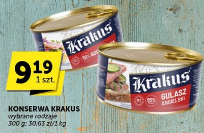 Konserwa Krakus wybrane rodzaje promocja w Euro Sklep