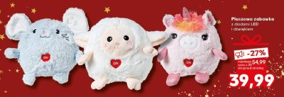 Pluszowa zabawka z diodami LED i dźwiękiem Kaufland promocja w Kaufland