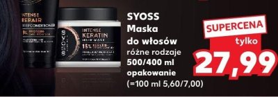 Maska do włosów SYOSS różne rodzaje 500/400 ml promocja w Kaufland