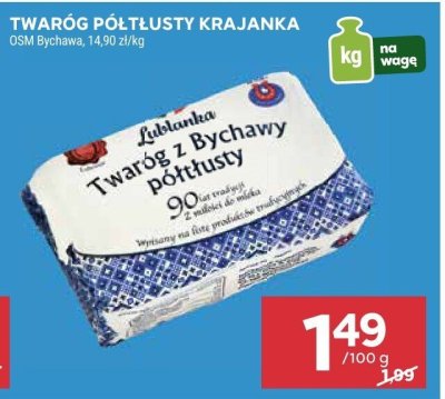 Twaróg półtłusty krajanka promocja w Stokrotka