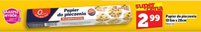 Papier do pieczenia O! 6 m x 28 cm promocja w TOPAZ