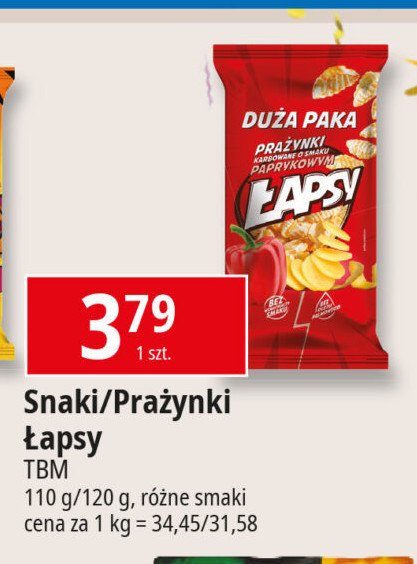 Prażynki paprykowe Łapsy promocja