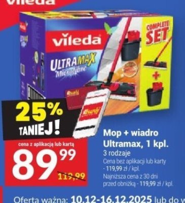 Mop + wiadro Ultramax, 1 kpl. promocja w Twój Market